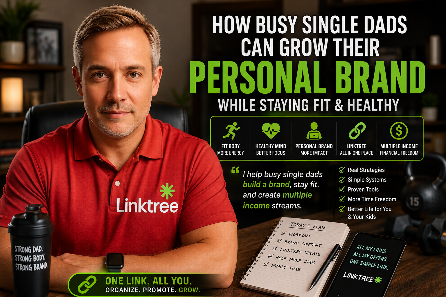 How Busy Single Dads Can Grow Their Personal Brand While Staying Fit and Healthy